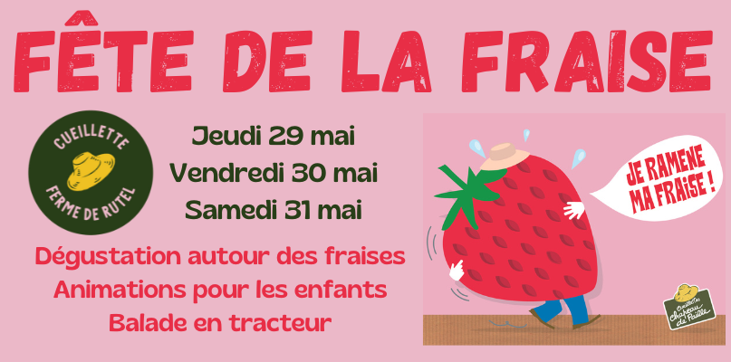 Fête de la fraise : dégustation autour de la fraise et animations pour les enfants